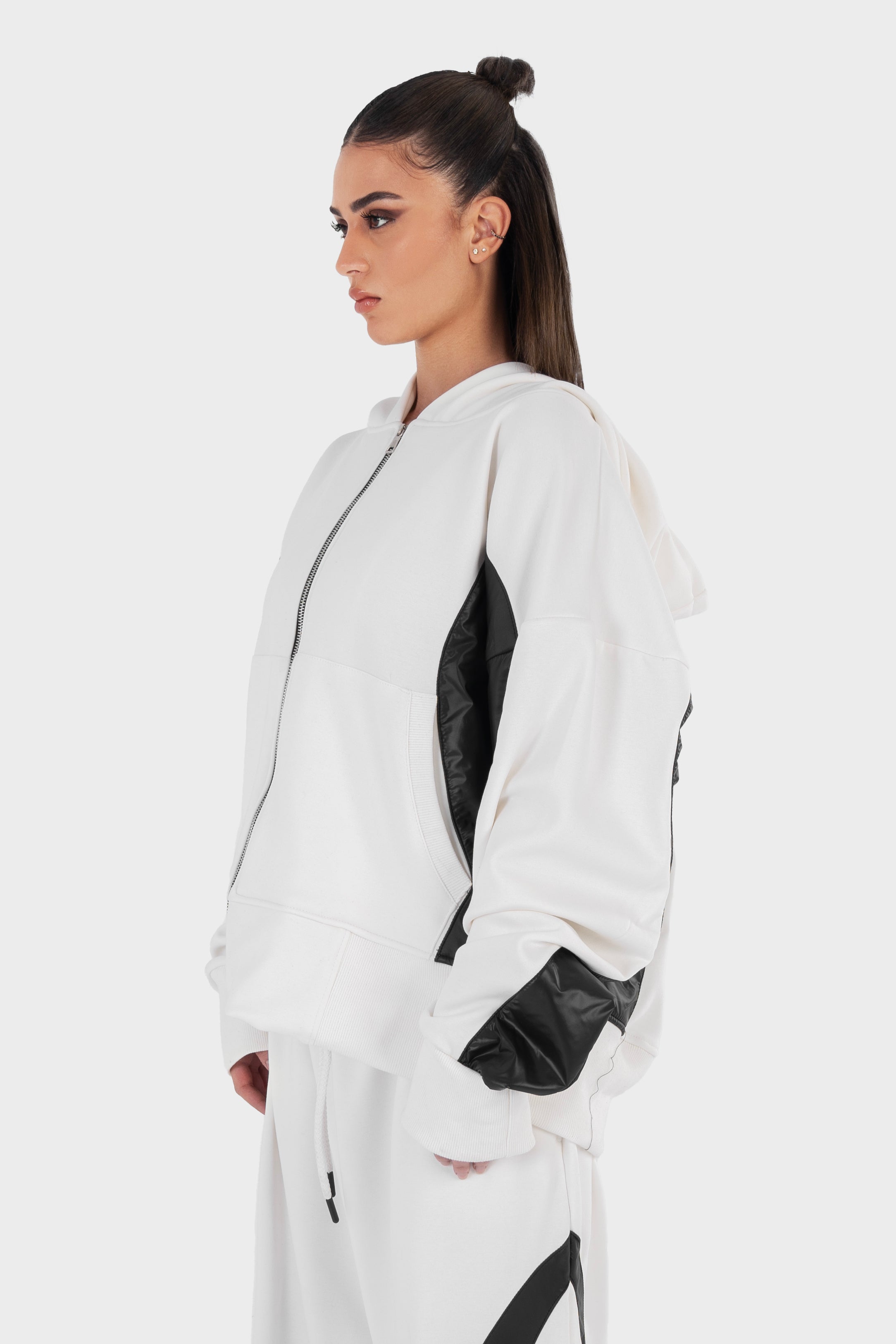 La Curva Motion white zipper jacket