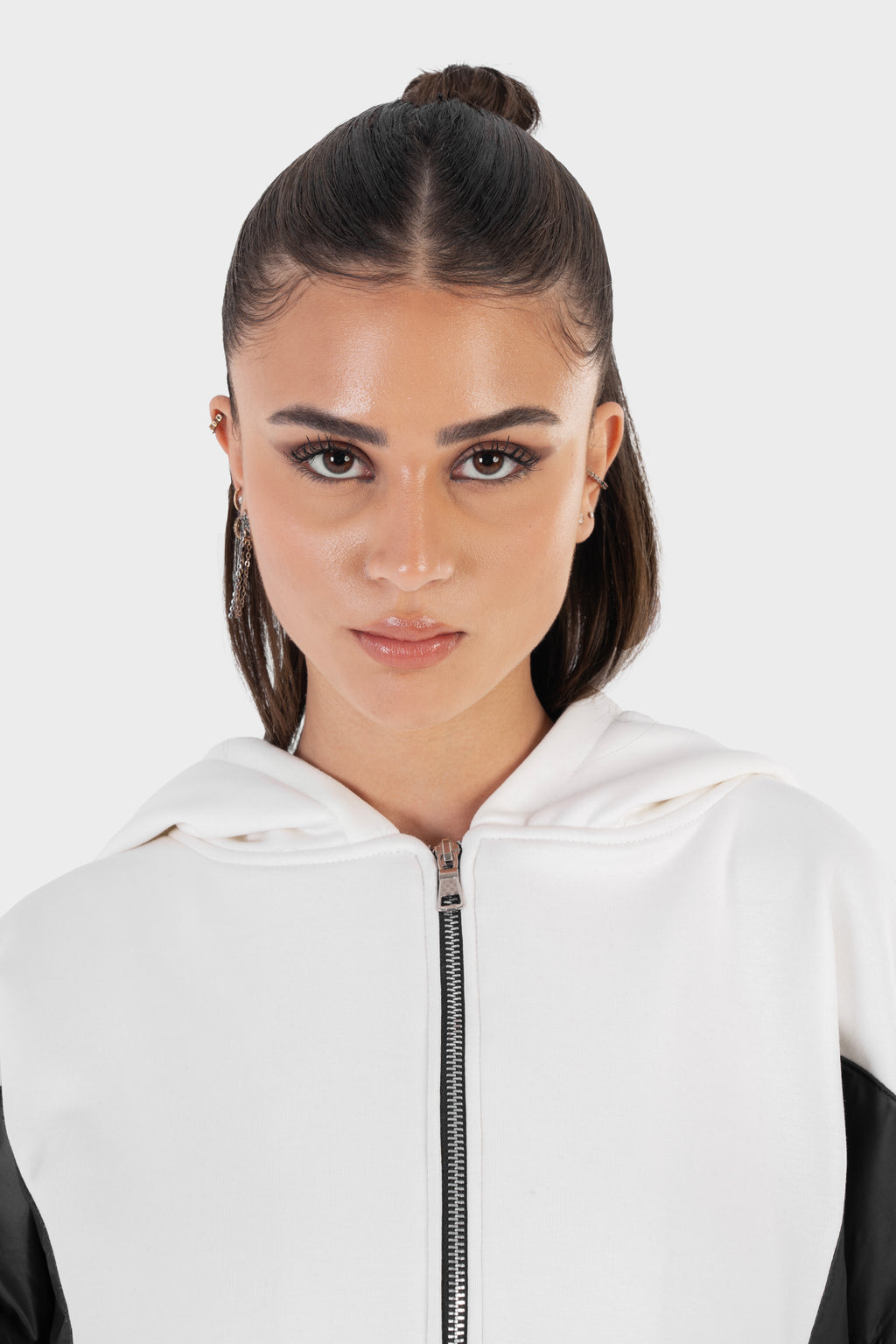 La Curva Motion white zipper jacket