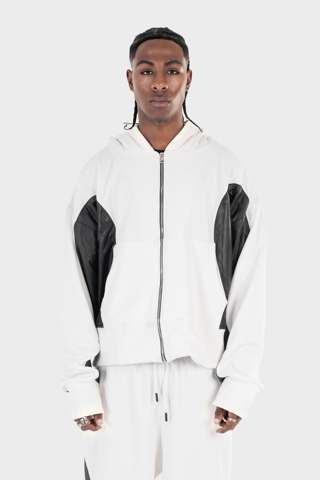 La Curva Motion white zipper jacket