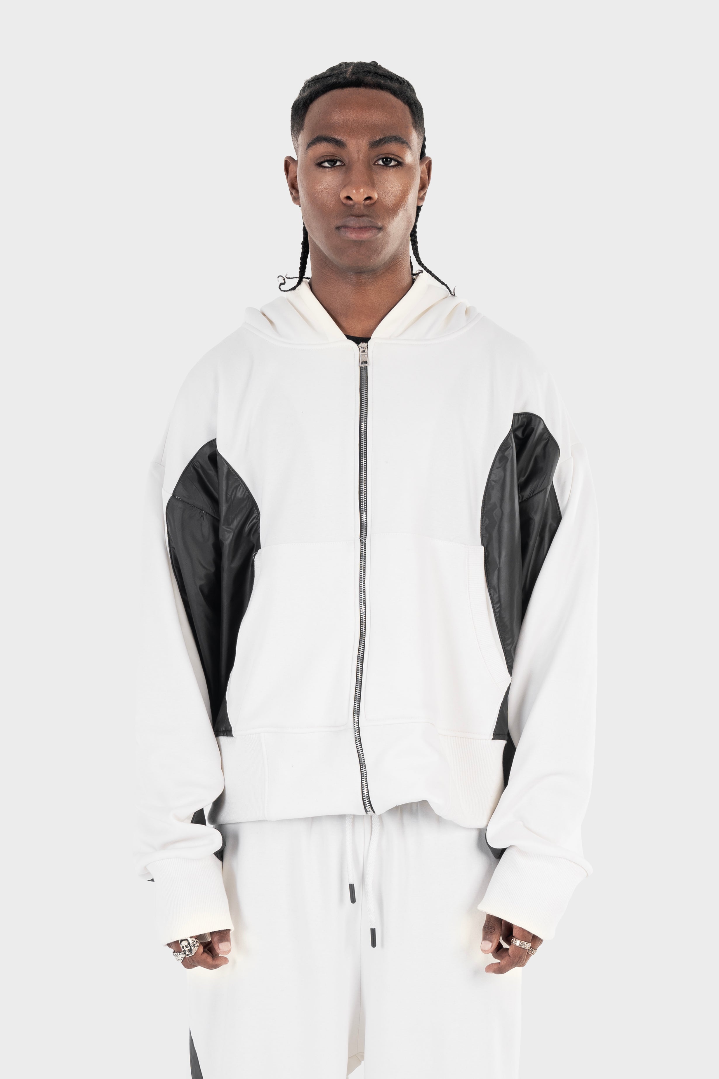 La Curva Motion white zipper jacket