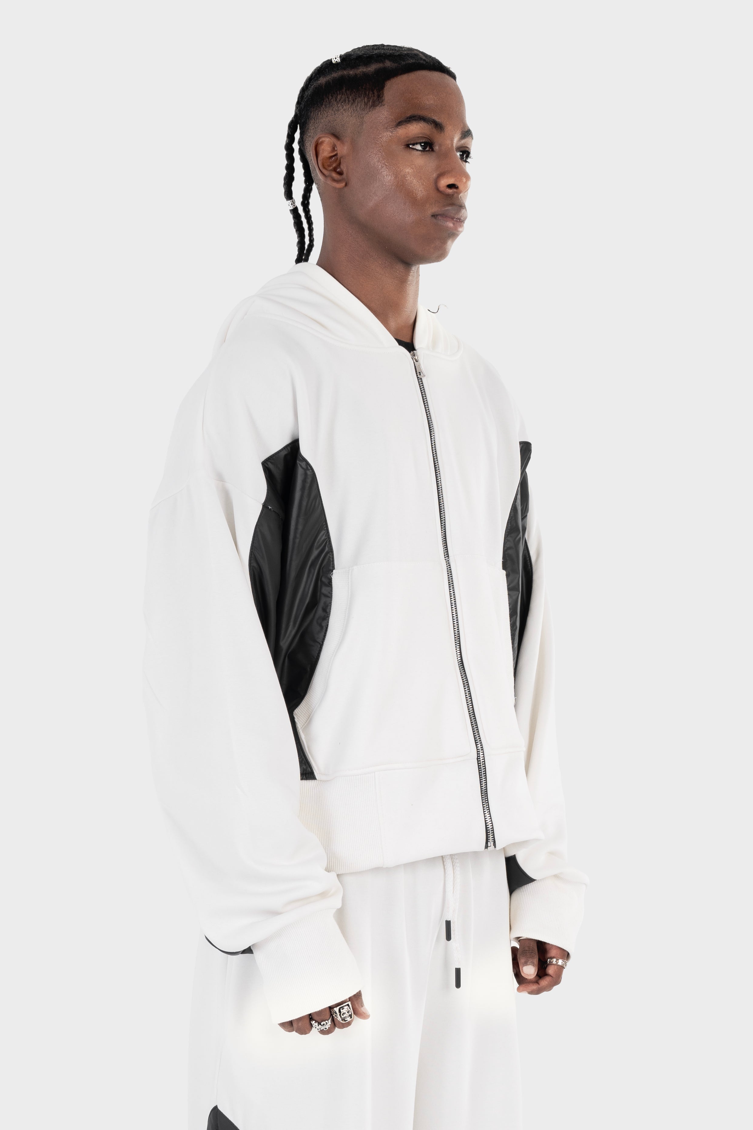 La Curva Motion white zipper jacket
