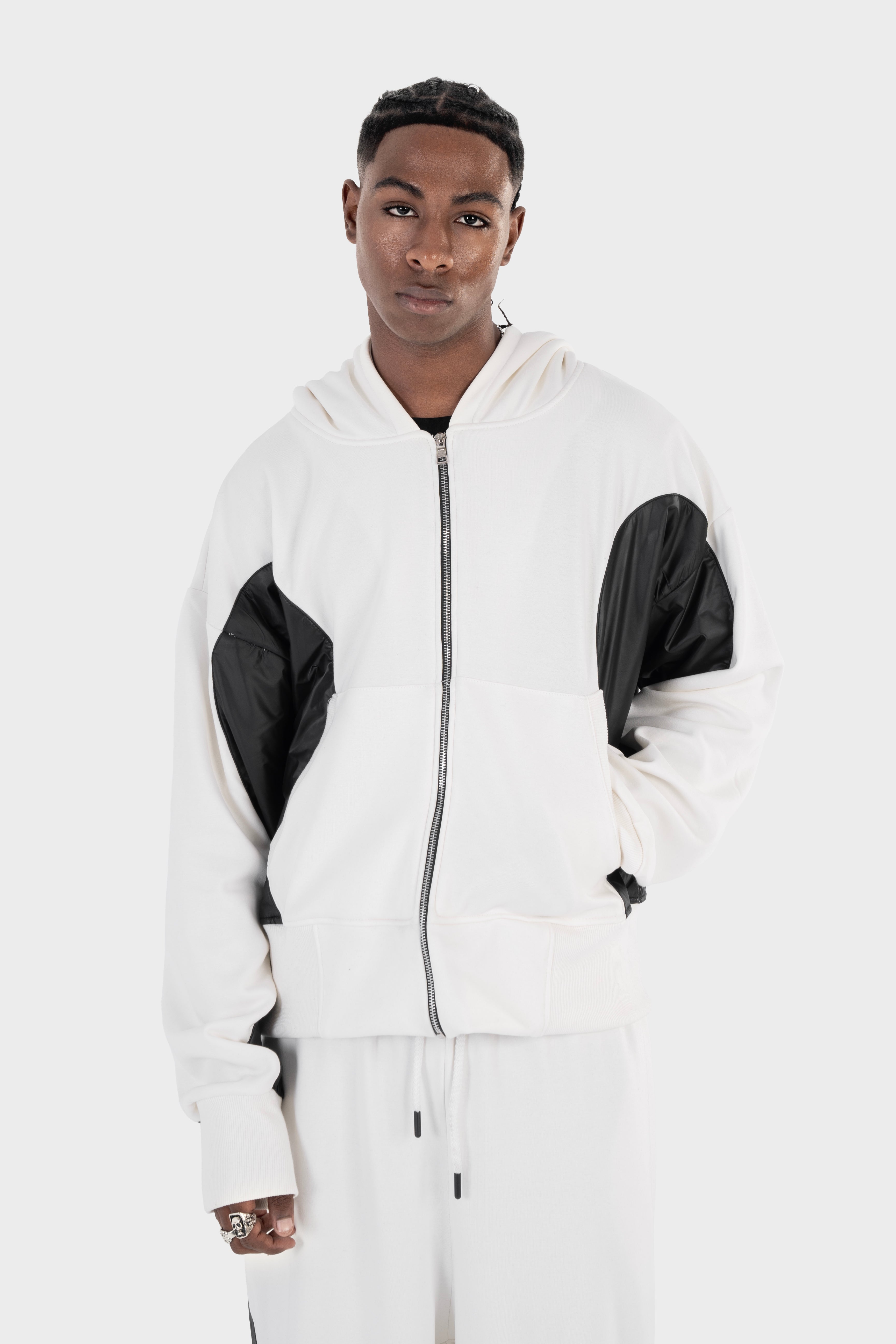 La Curva Motion white zipper jacket