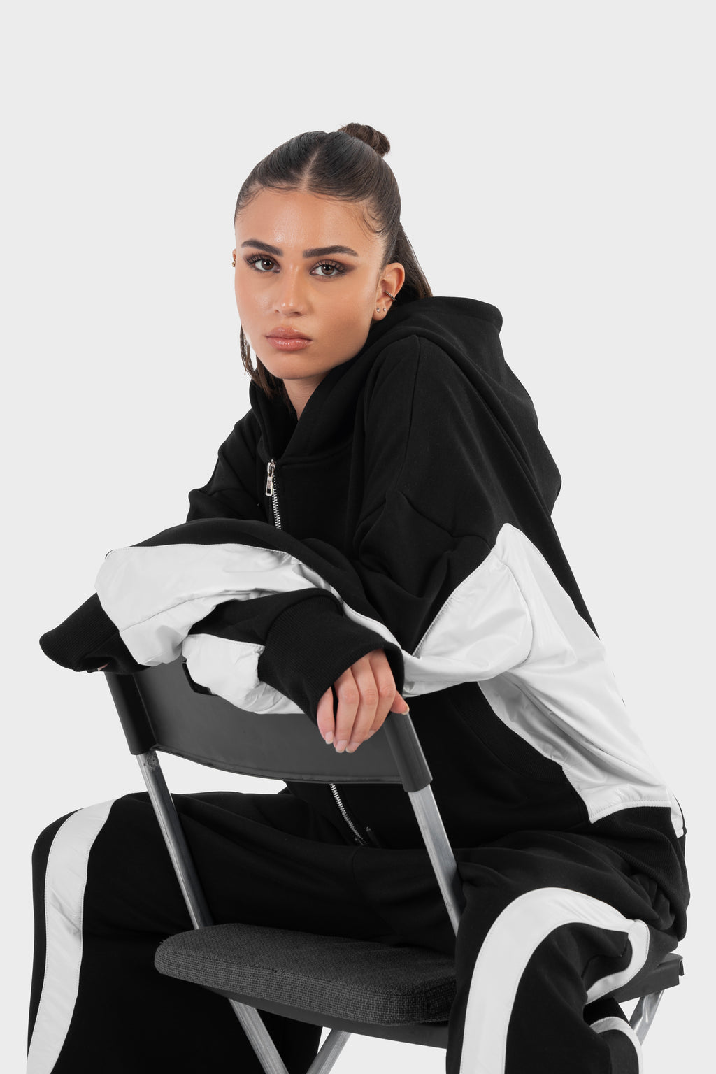 La Curva Motion Black zipper jacket